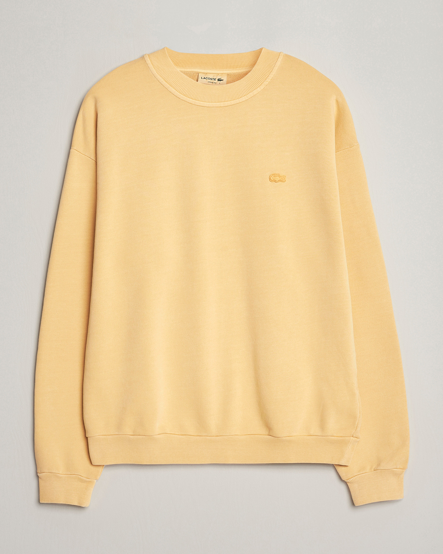 Herren | Pullover | Lacoste | Natural Dyed Crew Neck Sweatshirt Golden Haze