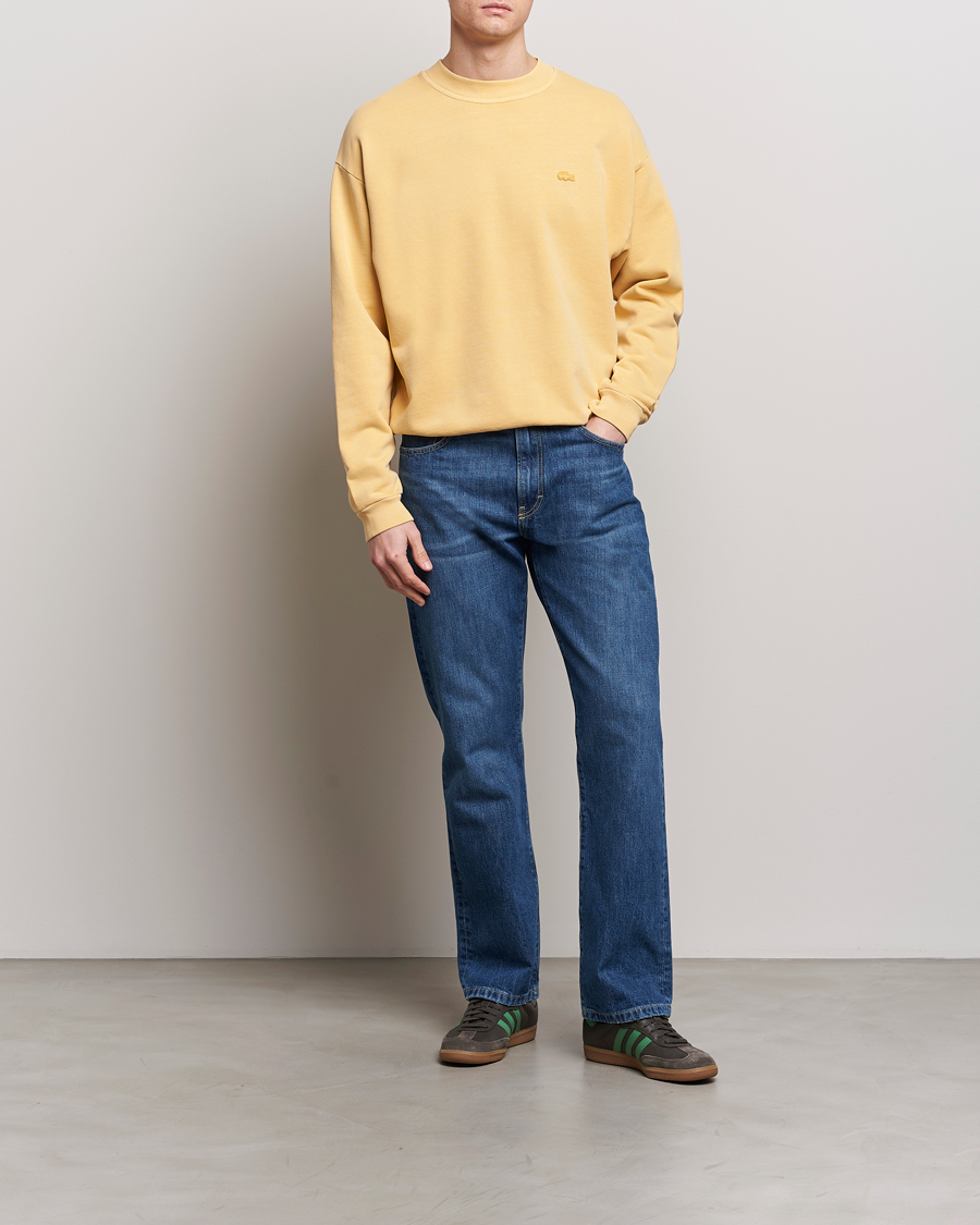 Herren | Pullover | Lacoste | Natural Dyed Crew Neck Sweatshirt Golden Haze