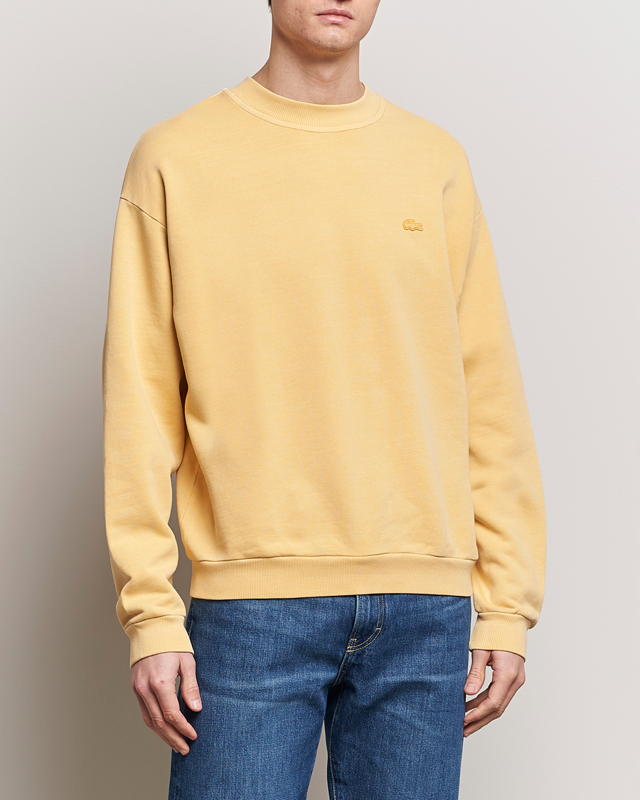Herren | Sweatshirts | Lacoste | Natural Dyed Crew Neck Sweatshirt Golden Haze