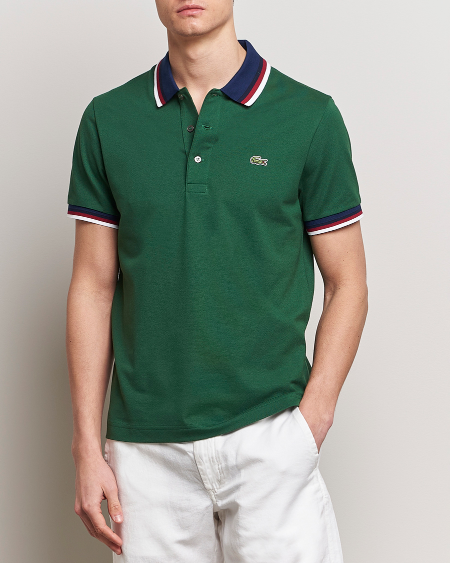 Herren | Poloshirts | Lacoste | Regular Fit Tipped Polo Green