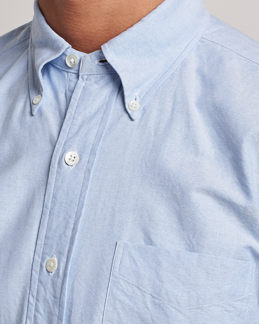 Herren | Hemden | Kamakura Shirts | Vintage Ivy Oxford Button Down Shirt Light Blue