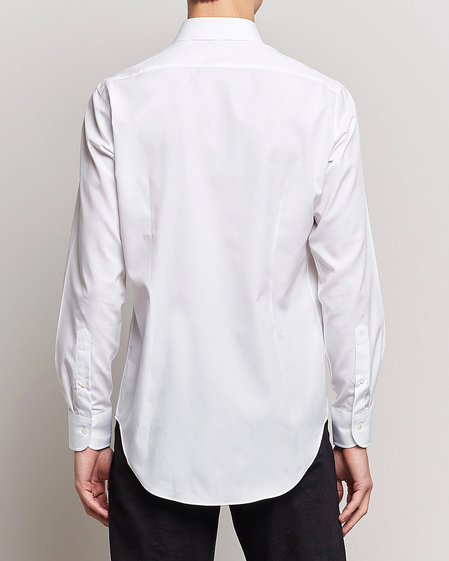 Herren | Hemden | Kamakura Shirts | Slim Fit Broadcloth Dress Shirt White