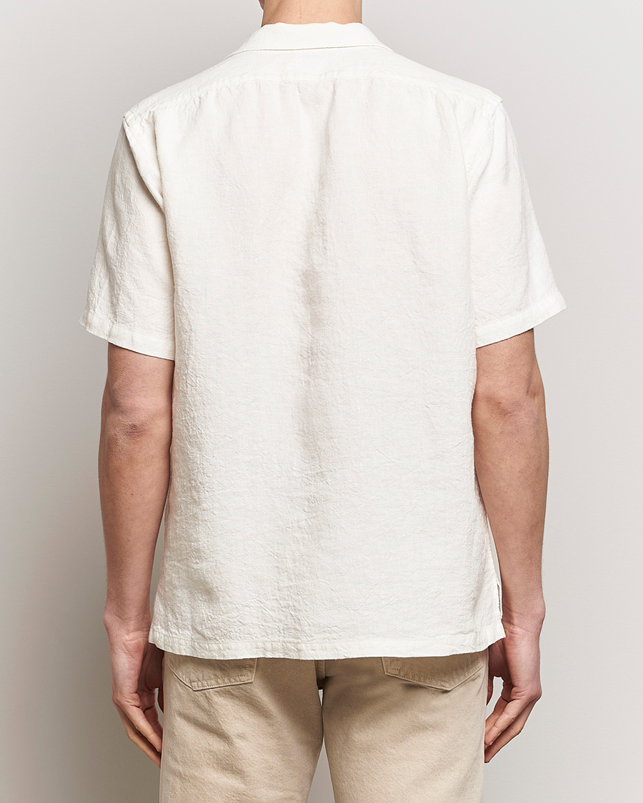 Herren | Hemden | Kamakura Shirts | Vintage Ivy Heavy Linen Beach Shirt White