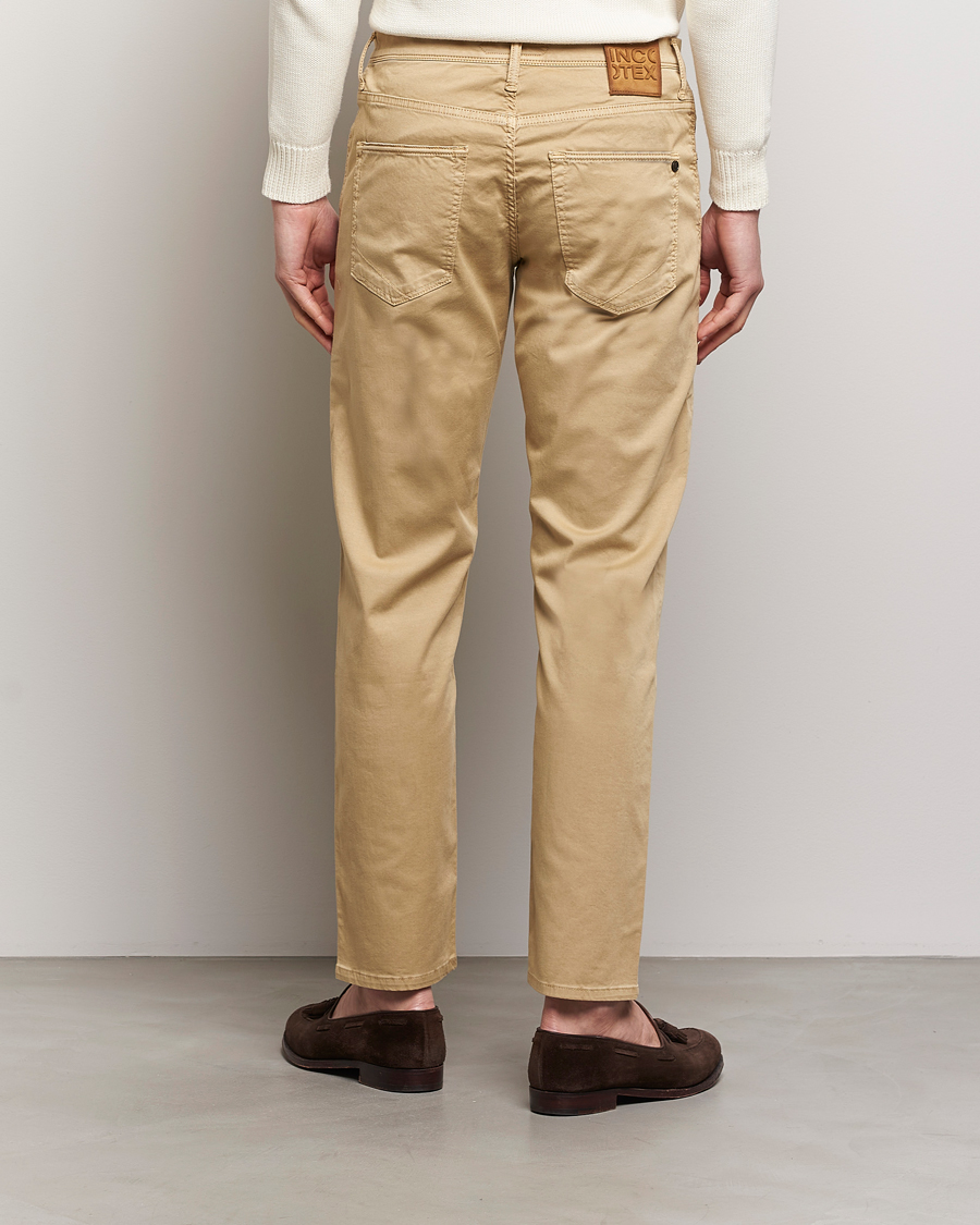Herren | Hosen | Incotex | 5-Pocket Cotton/Stretch Pants Beige