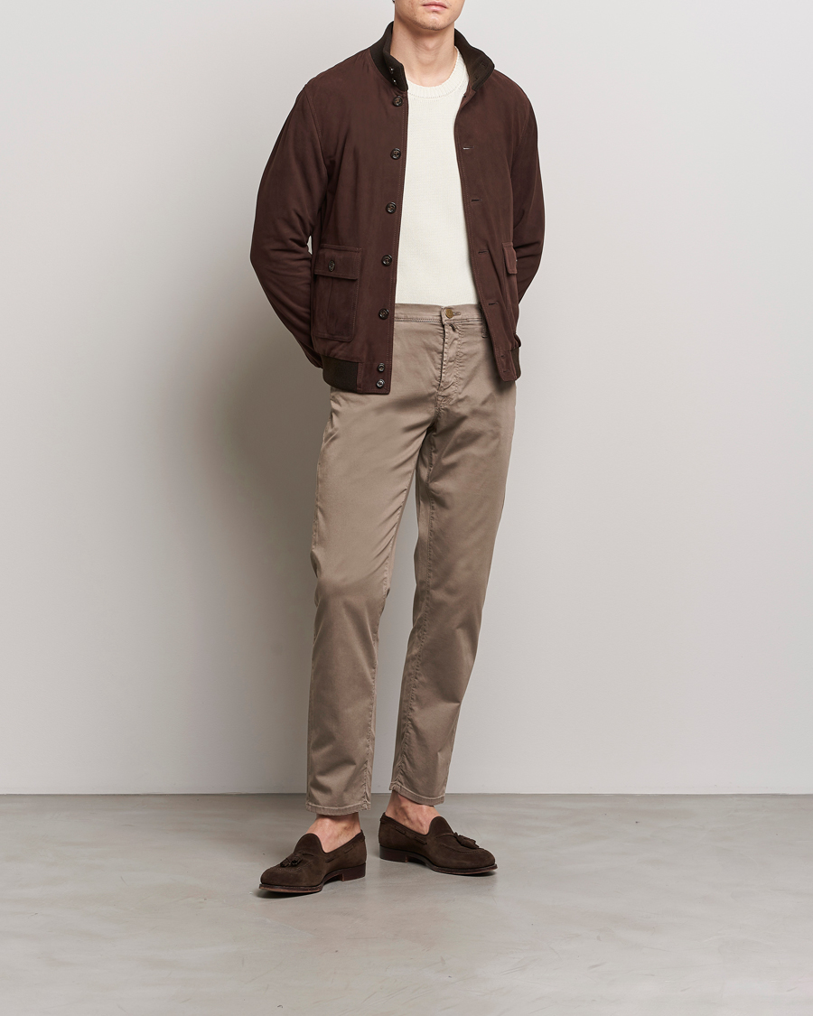 Herren | Hosen | Incotex | 5-Pocket Cotton/Stretch Pants Brown