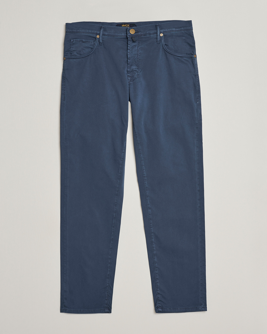 Herren | Hosen | Incotex | 5-Pocket Cotton/Stretch Pants Navy