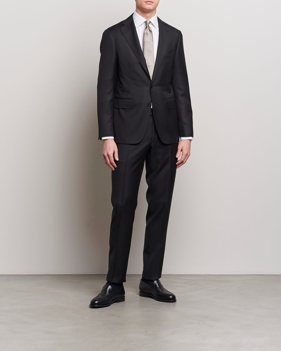 Herren | Kategorie | Canali | Capri Super 130s Wool Suit Black