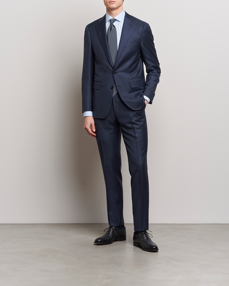 Herren | Stilsegment Formal | Canali | Capri Super 130s Wool Suit Navy