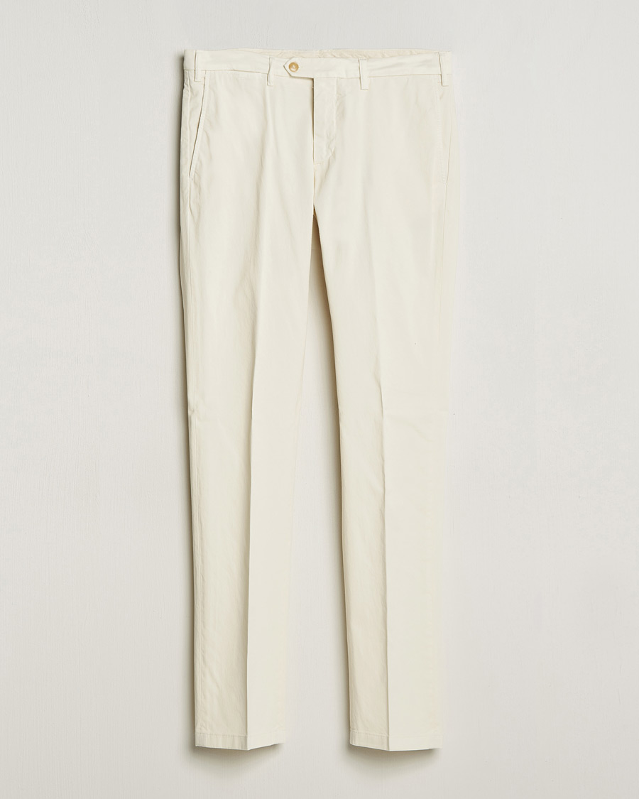 Herren | Hosen | Canali | Cotton Stretch Chinos Off White