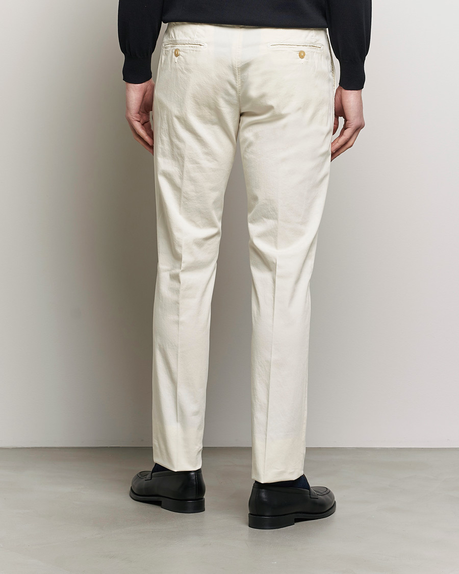 Herren | Hosen | Canali | Cotton Stretch Chinos Off White