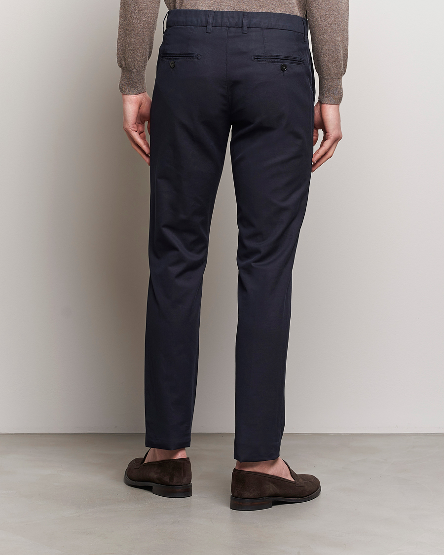 Herren | Hosen | Canali | Cotton/Linen Trousers Navy