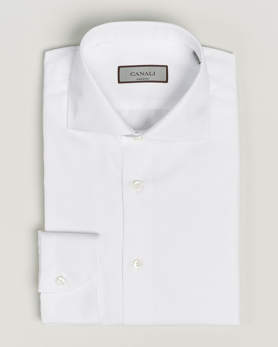 Herren | Hemden | Canali | Slim Fit Cotton Shirt White