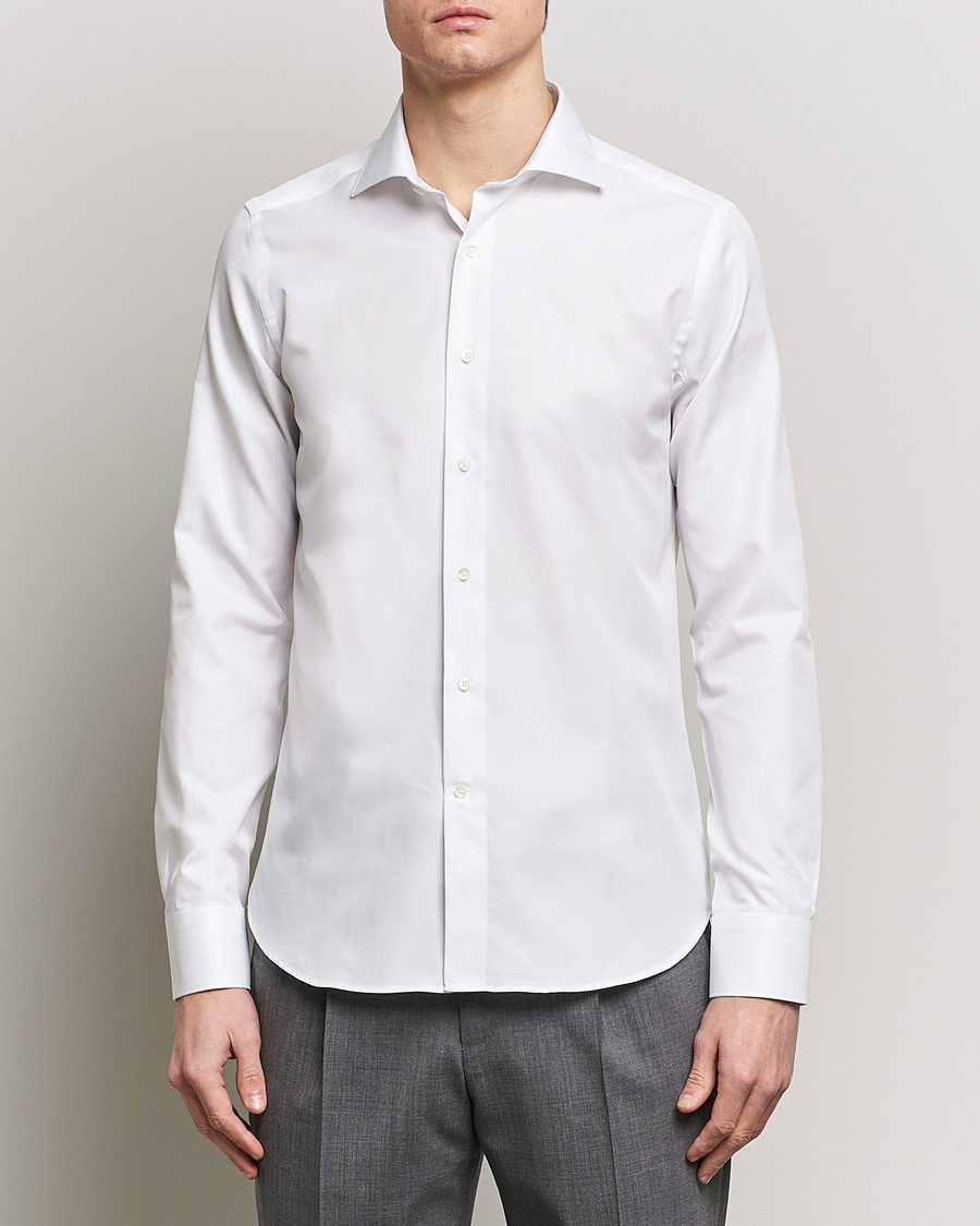 Herren | Hemden | Canali | Slim Fit Cotton Shirt White