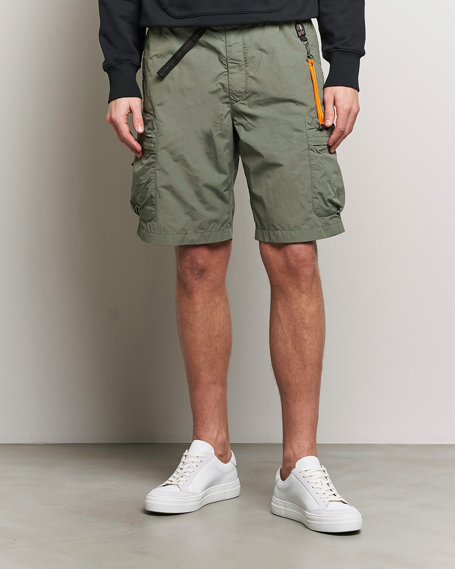 Herren | Parajumpers | Parajumpers | Walton Vintage Nylon Shorts Thyme Green