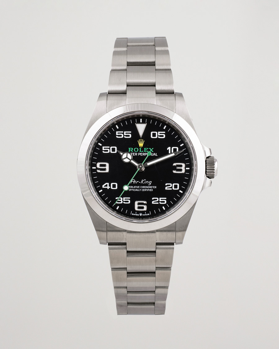 Herren | Rolex Pre-Owned Air King 126900 Silver | Rolex Pre-Owned | Air King 126900 Silver