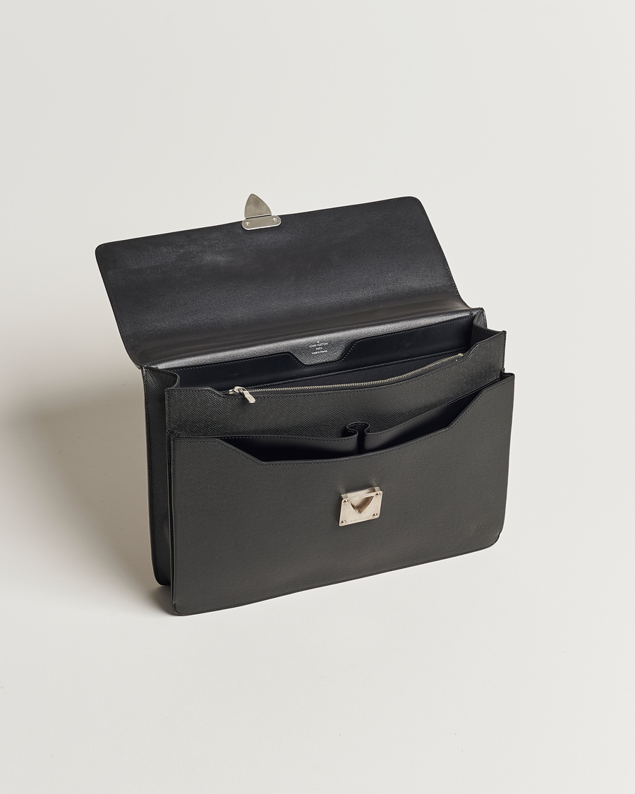 Herren | Louis Vuitton Pre-Owned Robusto Briefcase Black | Louis Vuitton Pre-Owned | Robusto Briefcase Black