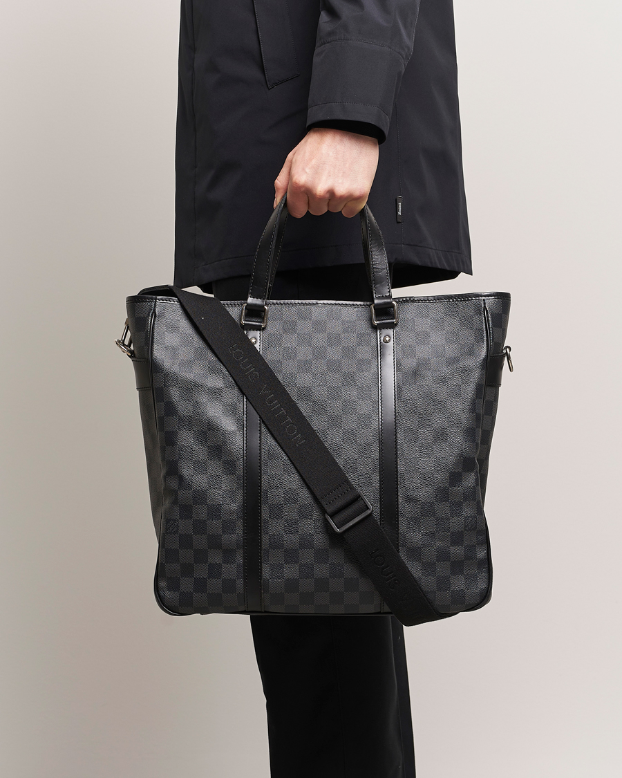Herren | Pre-Owned & Vintage Bags | Louis Vuitton Pre-Owned | Tadao Tote Bag Damier Graphite