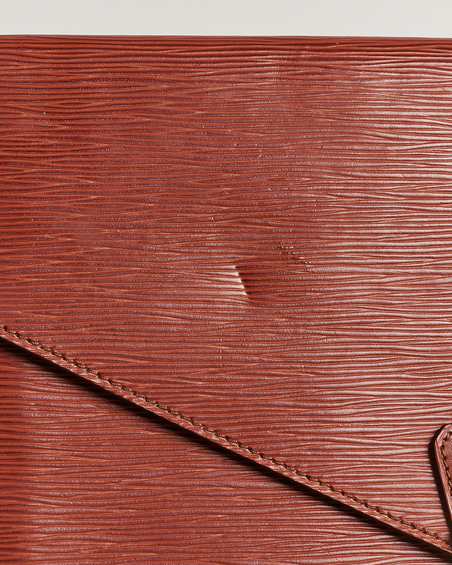Herren | Louis Vuitton Pre-Owned Senateur Epi Leather Document Case Brown | Louis Vuitton Pre-Owned | Senateur Epi Leather Document Case Brown