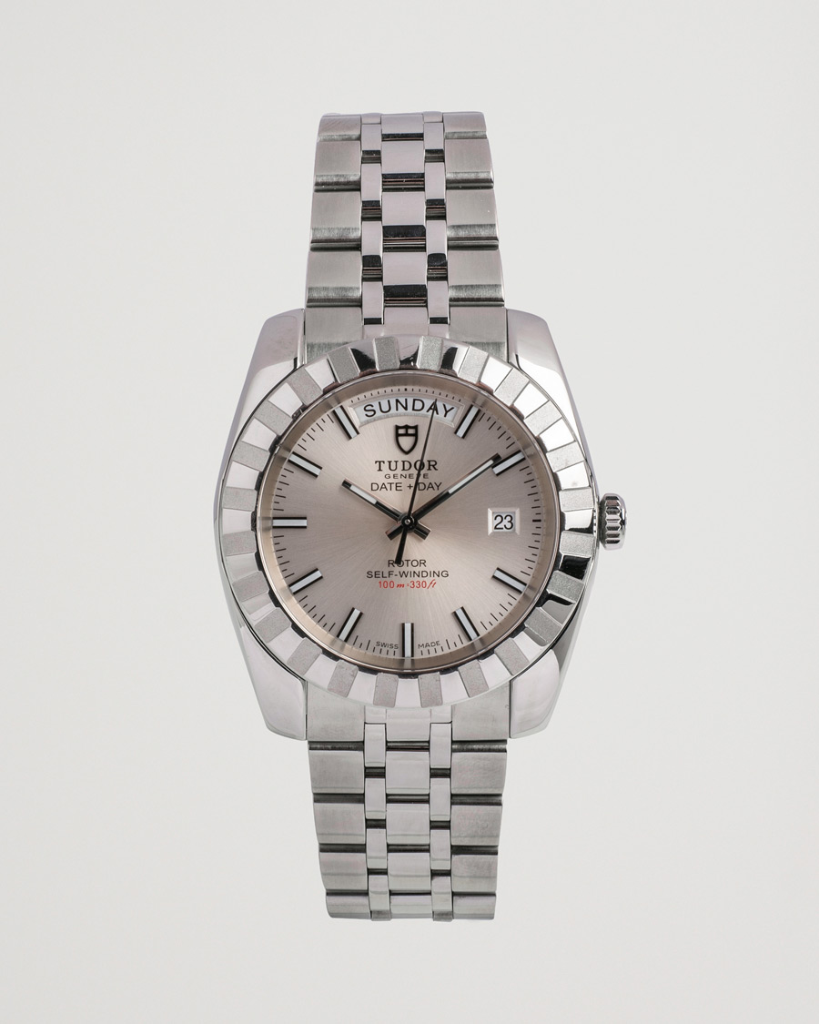 Herren | Tudor Pre-Owned Classic Date-Day 23010 Silver | Tudor Pre-Owned | Classic Date-Day 23010 Silver