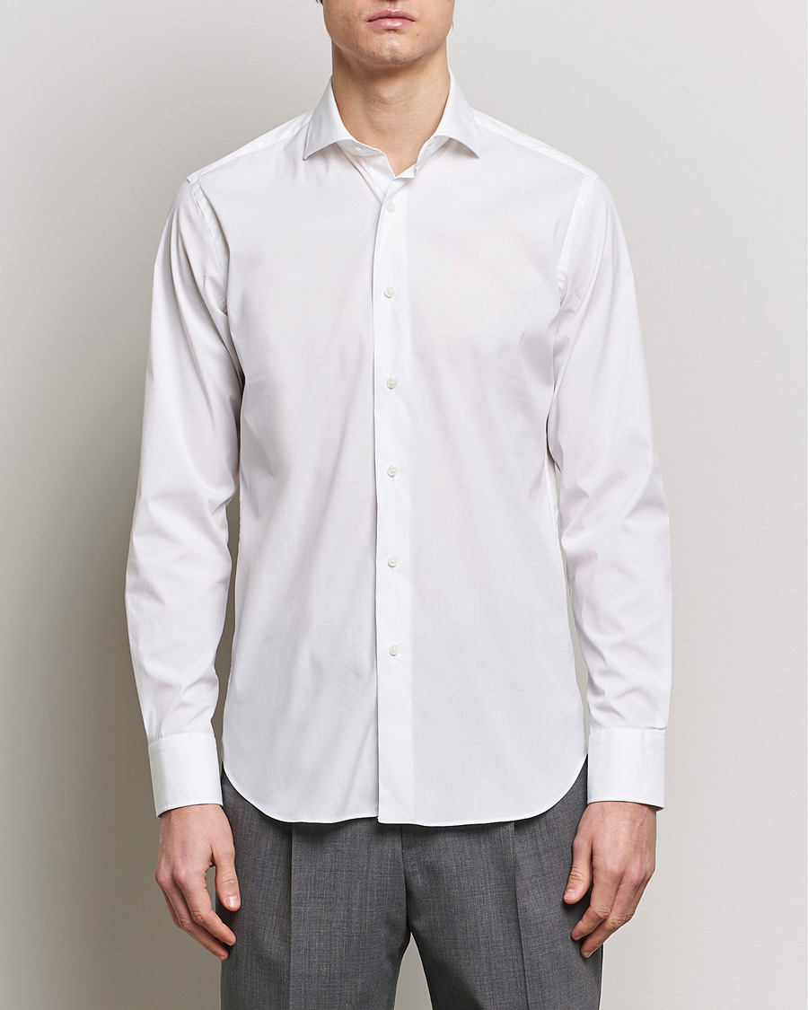 Herren | Formelle Hemden | Grigio | Comfort Stretch Dress Shirt White