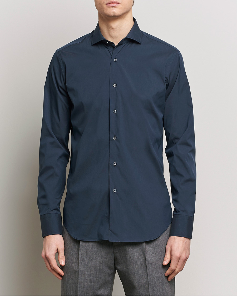 Herren | Aktuelle Marken | Grigio | Comfort Stretch Dress Shirt Navy