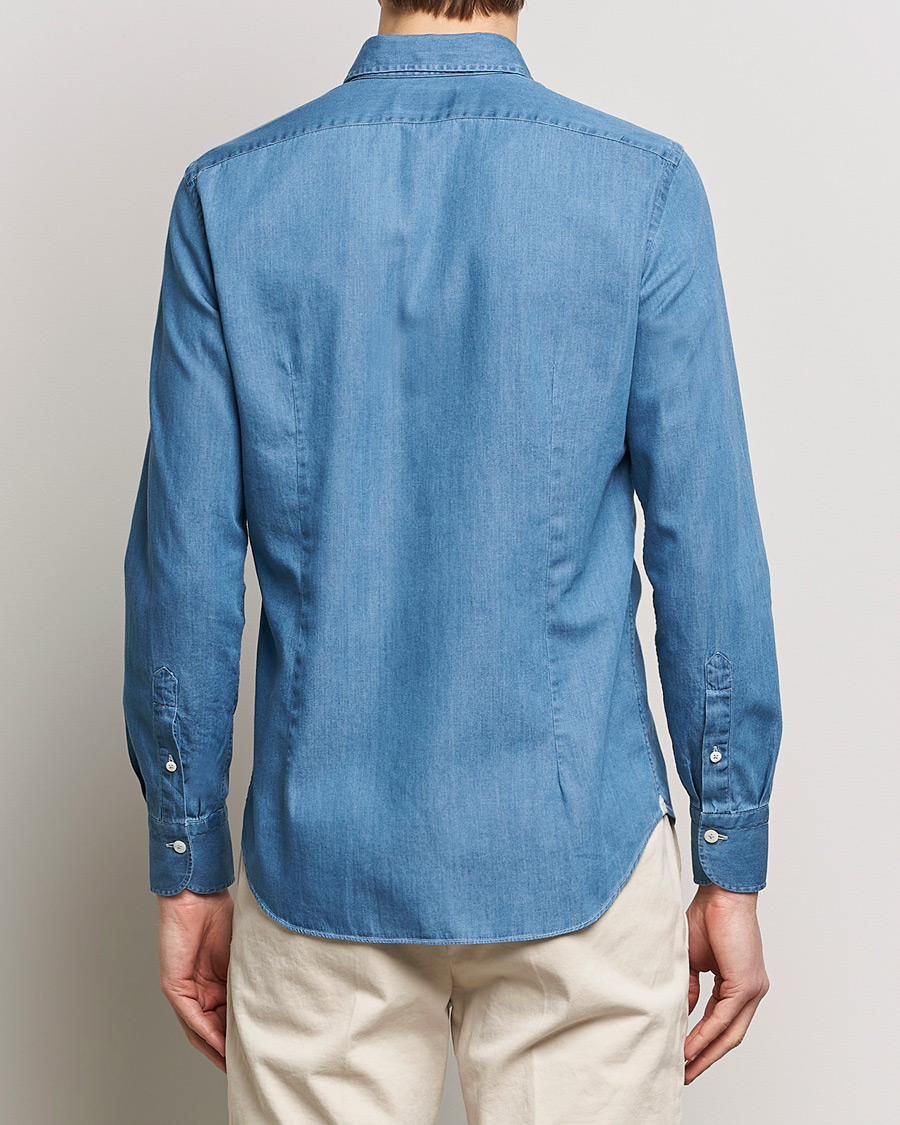 Herren | Hemden | Grigio | Denim Shirt Medium Blue