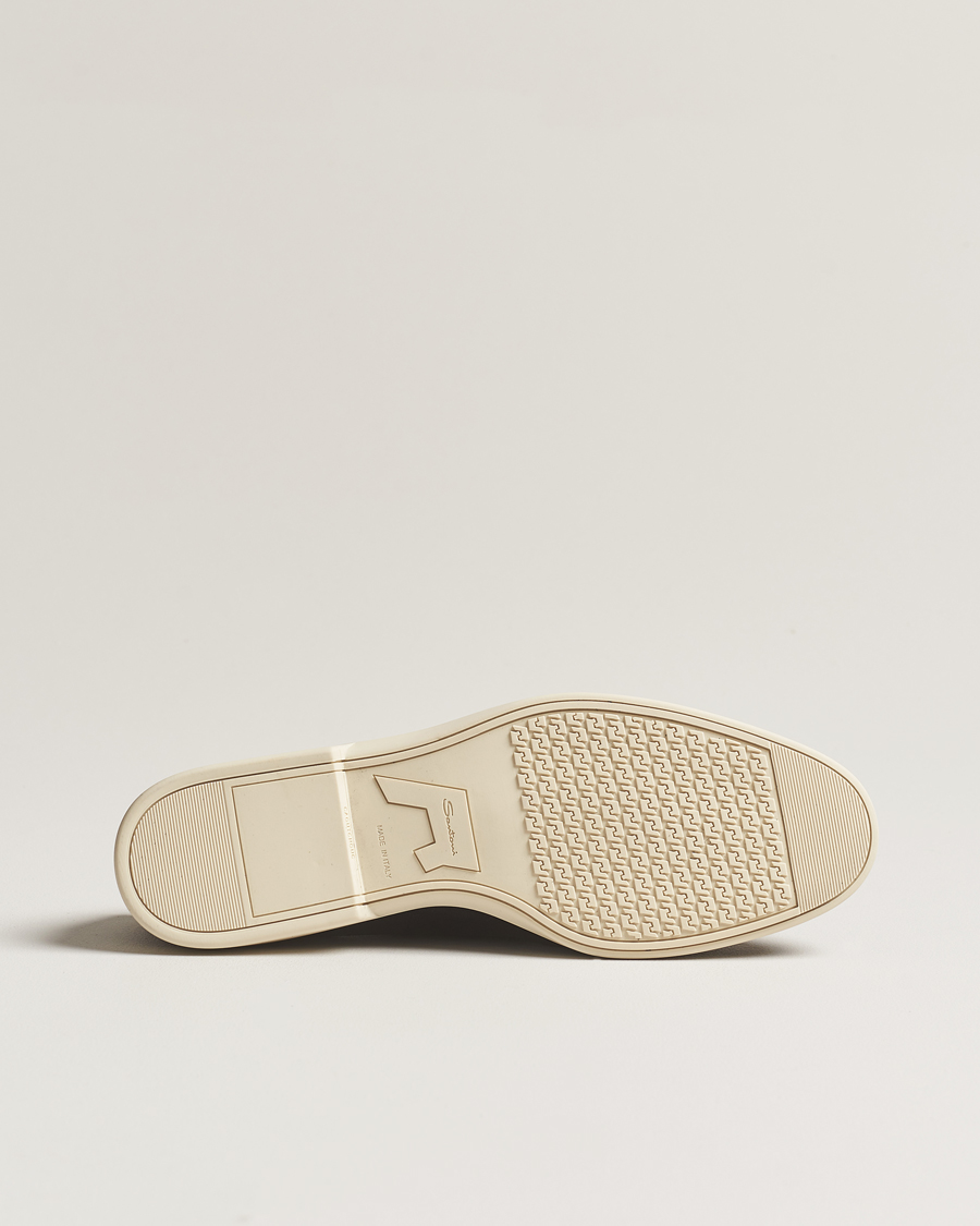 Herren | Santoni Summer Tassel Loafers Navy Suede | Santoni | Summer Tassel Loafers Navy Suede