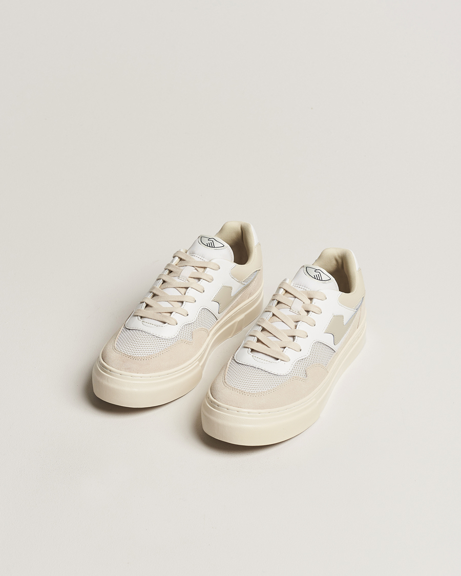 Herren | Stepney Workers Club Pearl S-Strike Suede Mixed Sneaker Ecru/Putty | Stepney Workers Club | Pearl S-Strike Suede Mixed Sneaker Ecru/Putty