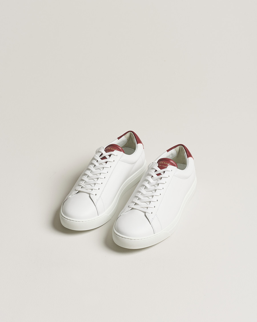Herren | Kategorie | Zespà | ZSP4 Nappa Leather Sneakers White/Wine