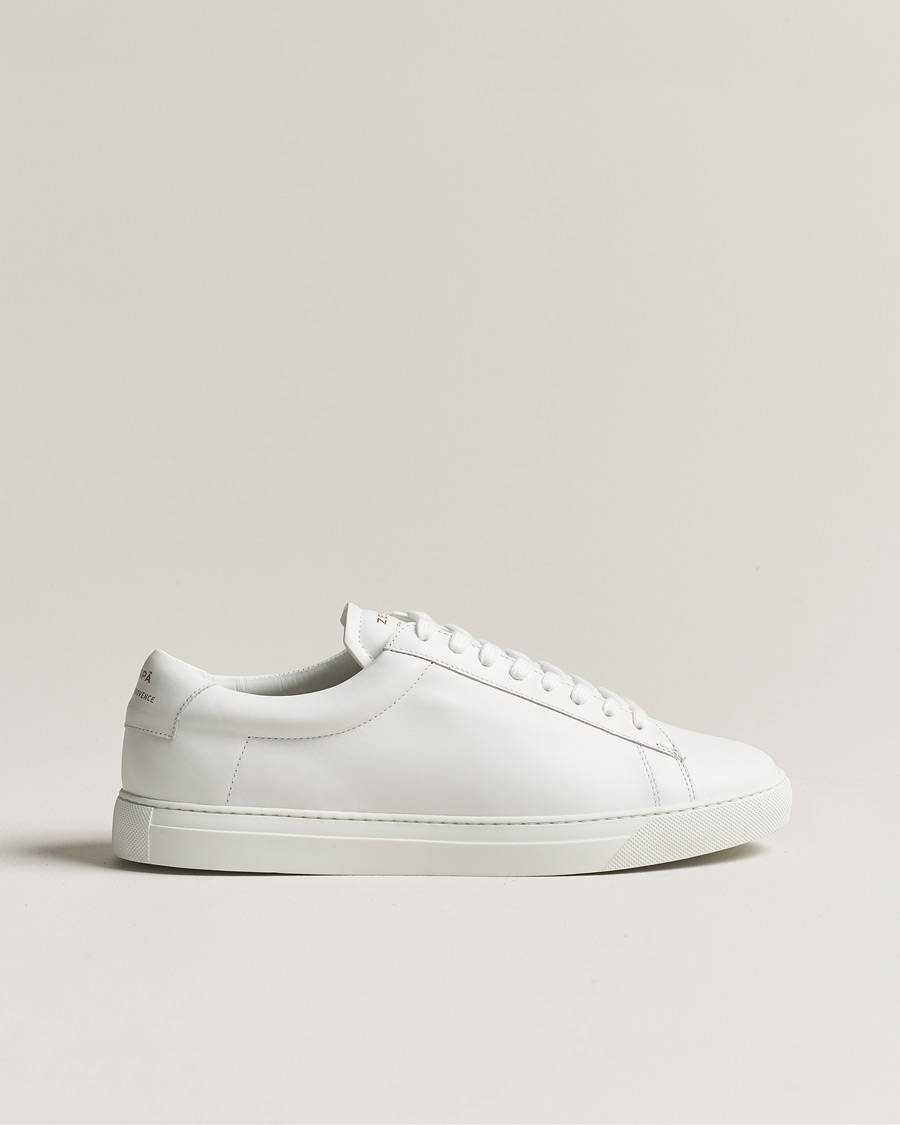 Herren | Zespà ZSP4 Nappa Leather Sneakers White | Zespà | ZSP4 Nappa Leather Sneakers White