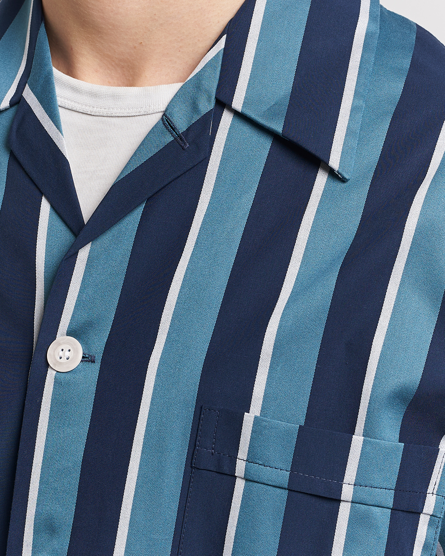 Herren | Schlafanzüge & Bademäntel | Derek Rose | Cotton Striped Pyjama Set Teal