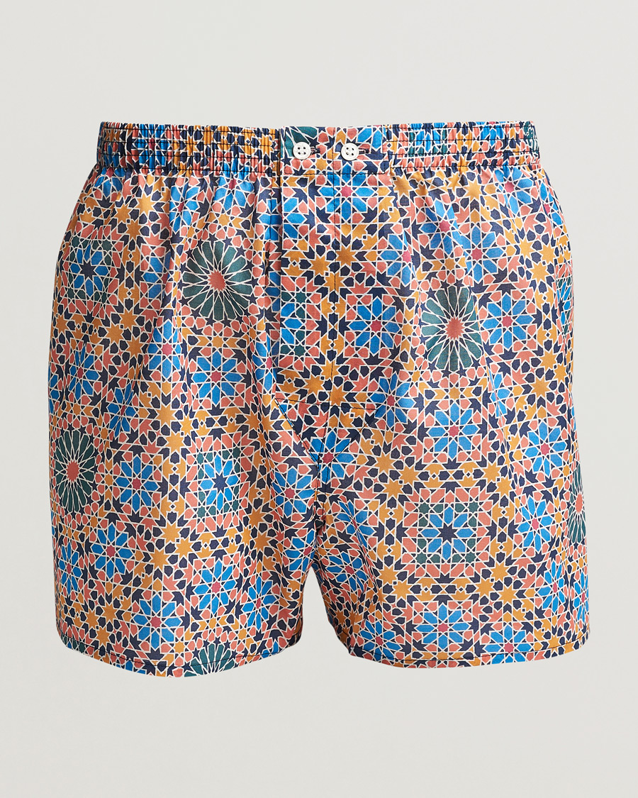 Herren | Unterwäsche | Derek Rose | Classic Fit Woven Cotton Boxer Shorts Multi