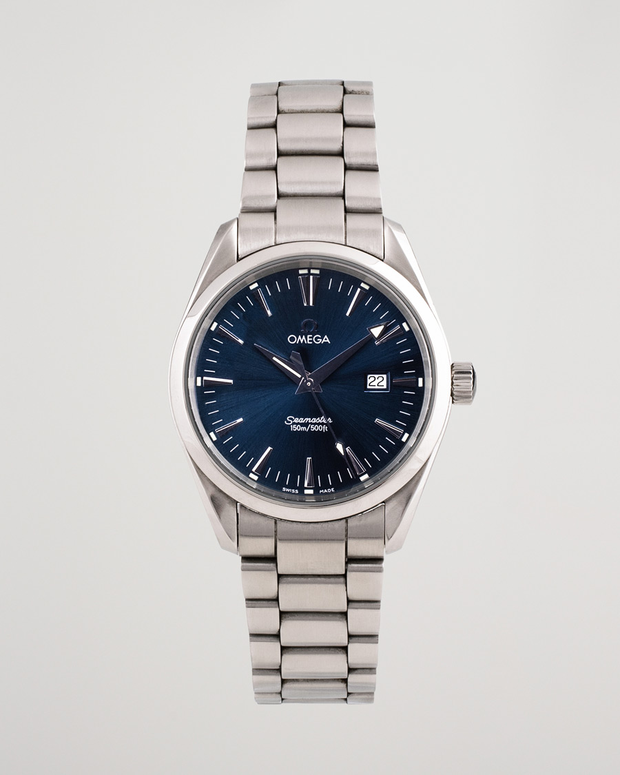 Herren | Omega Pre-Owned Seamaster Aqua Terra 2517.80.00 Steel Blue Silver | Omega Pre-Owned | Seamaster Aqua Terra 2517.80.00 Steel Blue Silver