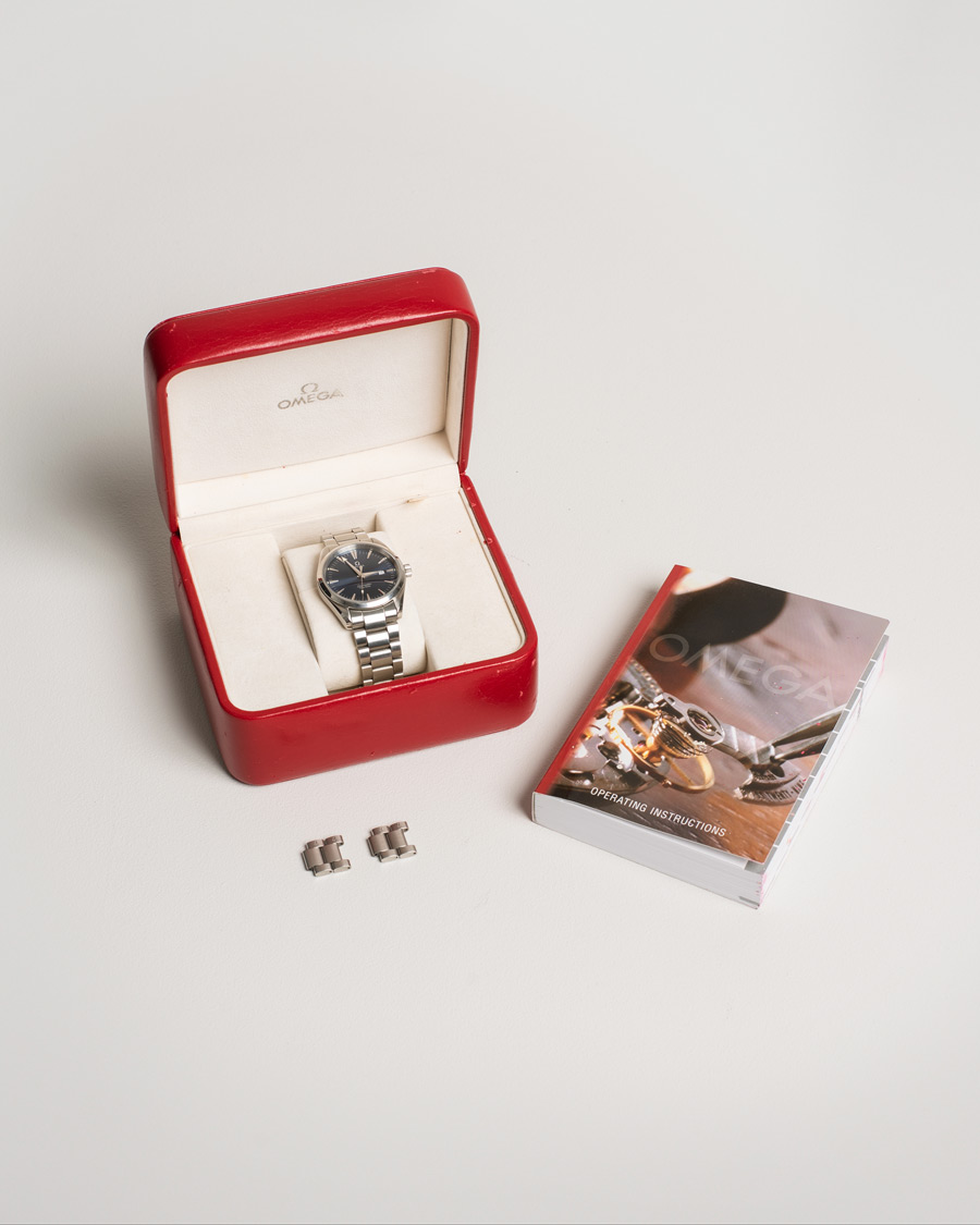 Herren | Omega Pre-Owned Seamaster Aqua Terra 2517.80.00 Steel Blue Silver | Omega Pre-Owned | Seamaster Aqua Terra 2517.80.00 Steel Blue Silver