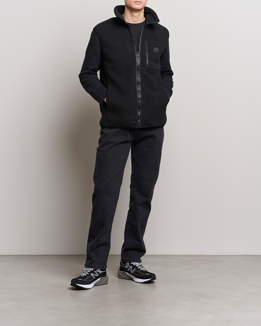 Herren | Pullover | RAINS | Yermo Fleece Vest Black