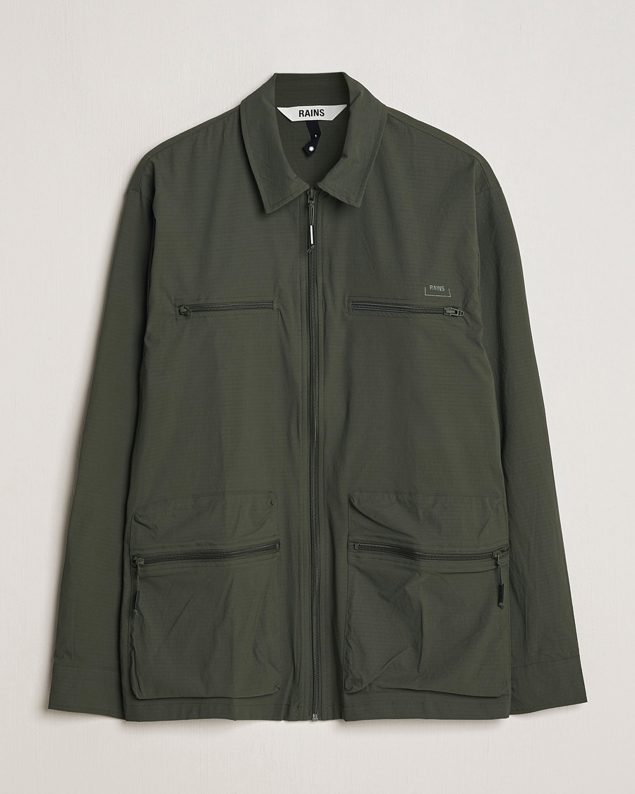 Herren | Hemden | RAINS | Tomar Ripstop Overshirt Green