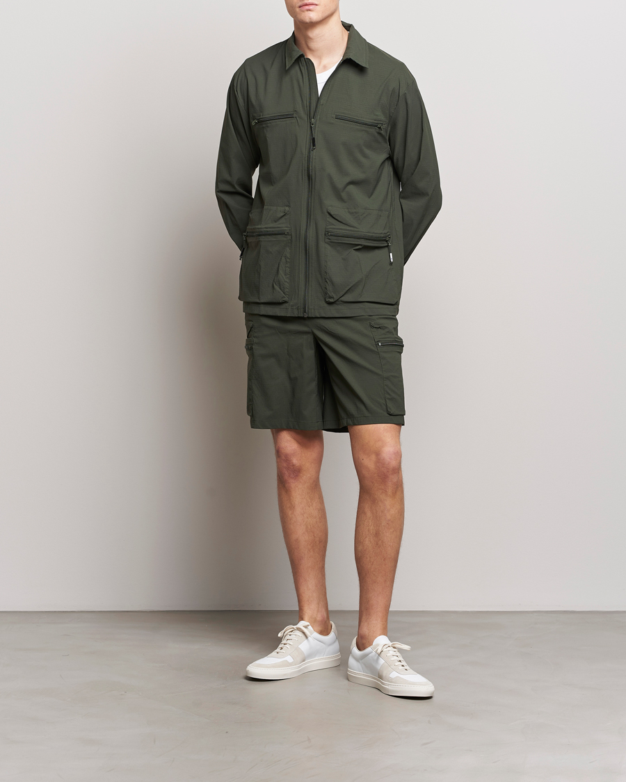 Herren | Hemden | RAINS | Tomar Ripstop Overshirt Green