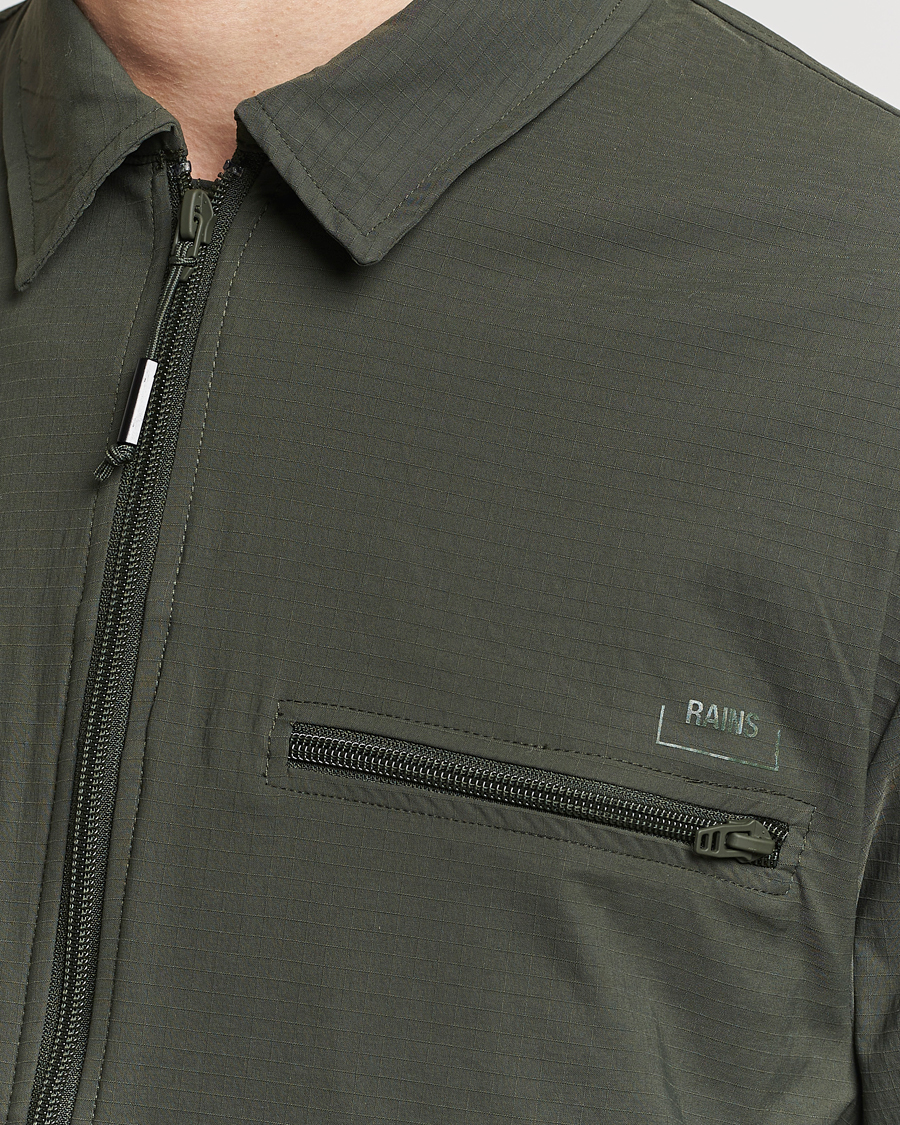 Herren | Hemden | RAINS | Tomar Ripstop Overshirt Green