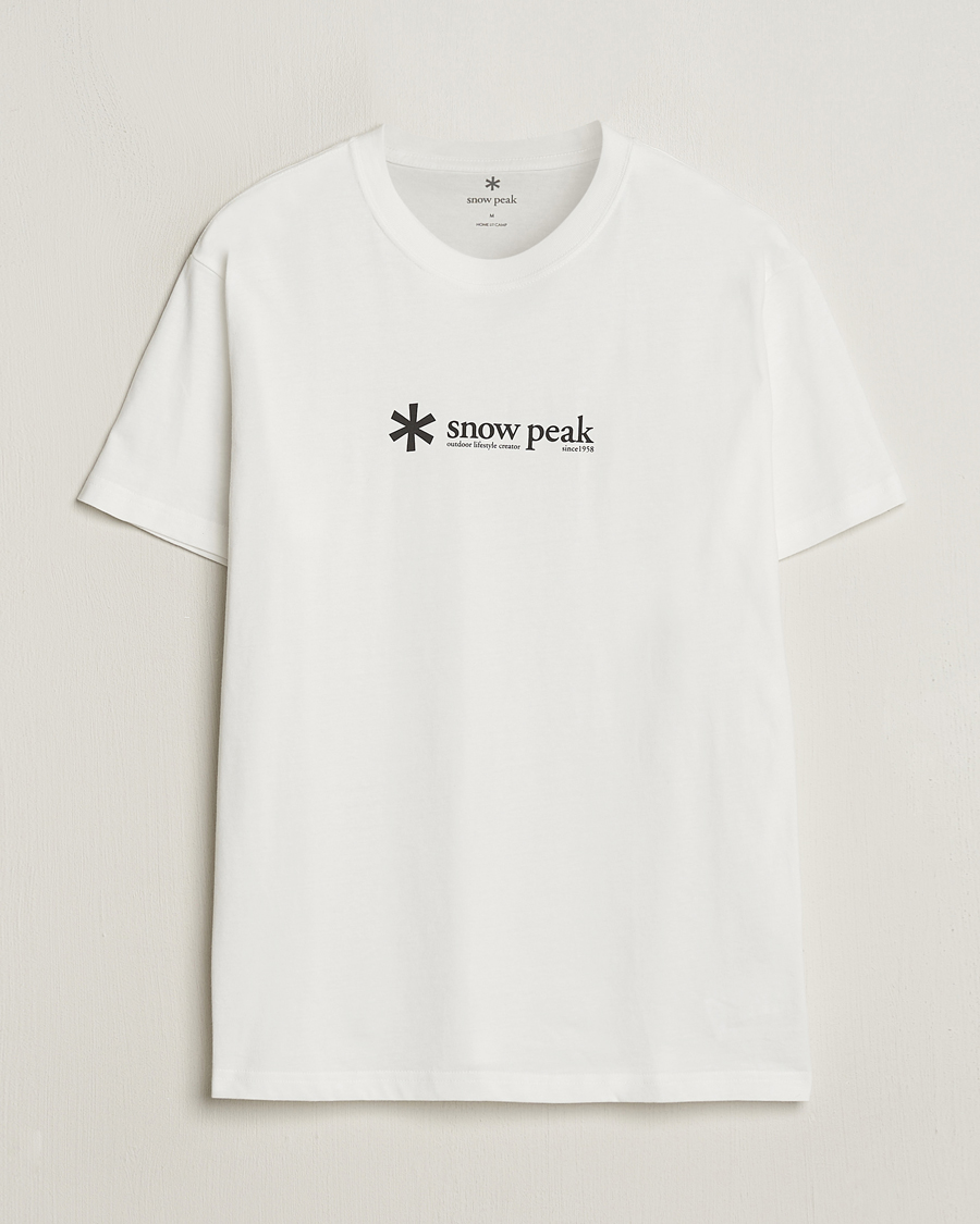 Herren | T-Shirts | Snow Peak | Soft Cotton Logo T-Shirt White