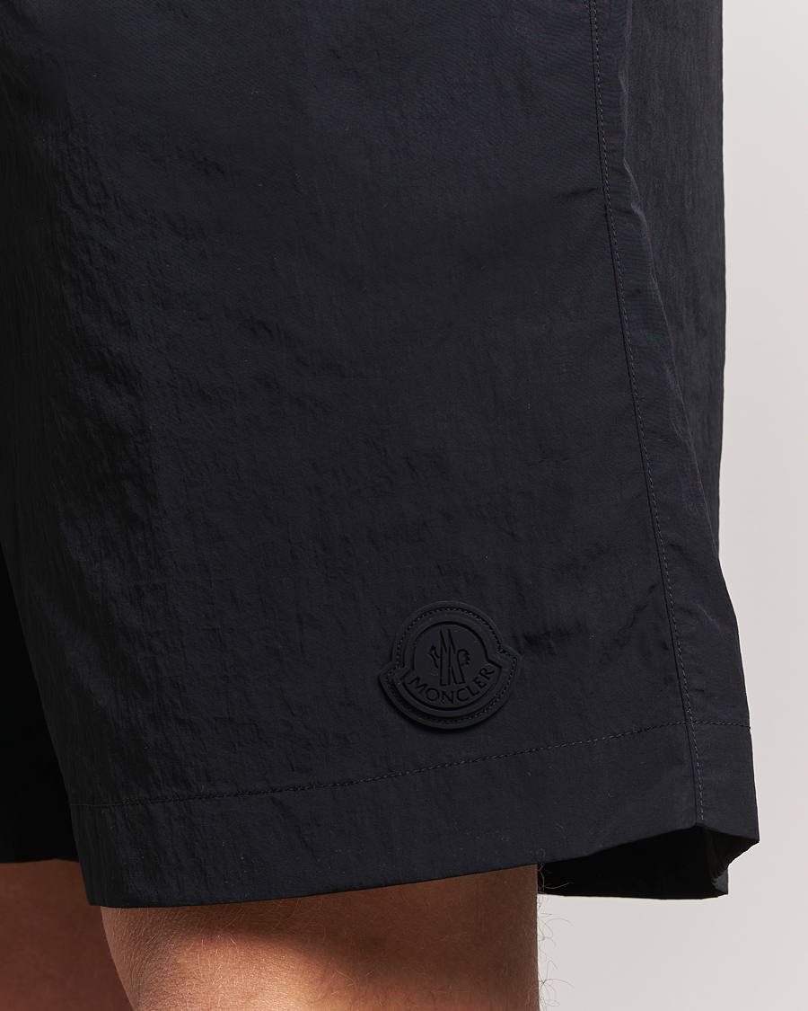 Herren | Badehosen | Moncler | Lettering Logo Swim Shorts Black