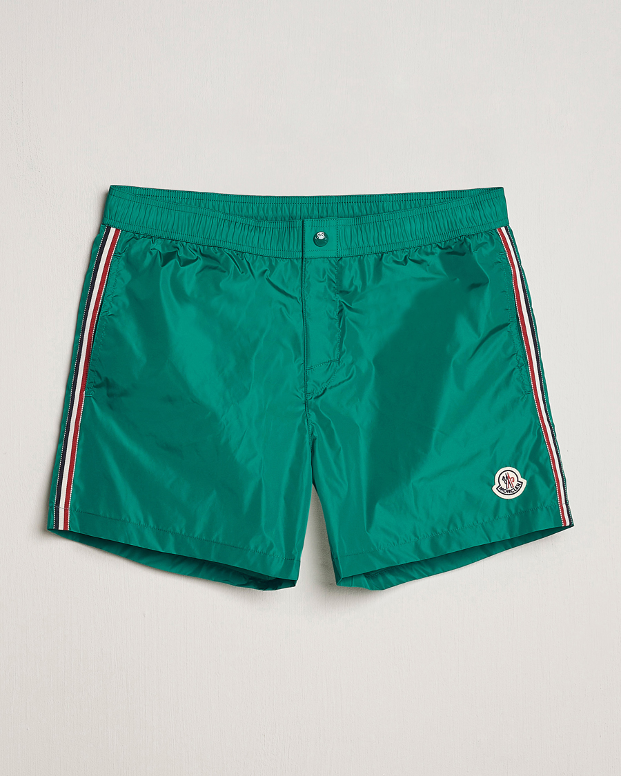 Herren | Badehosen | Moncler | Nylon Swim Shorts Emerald Green