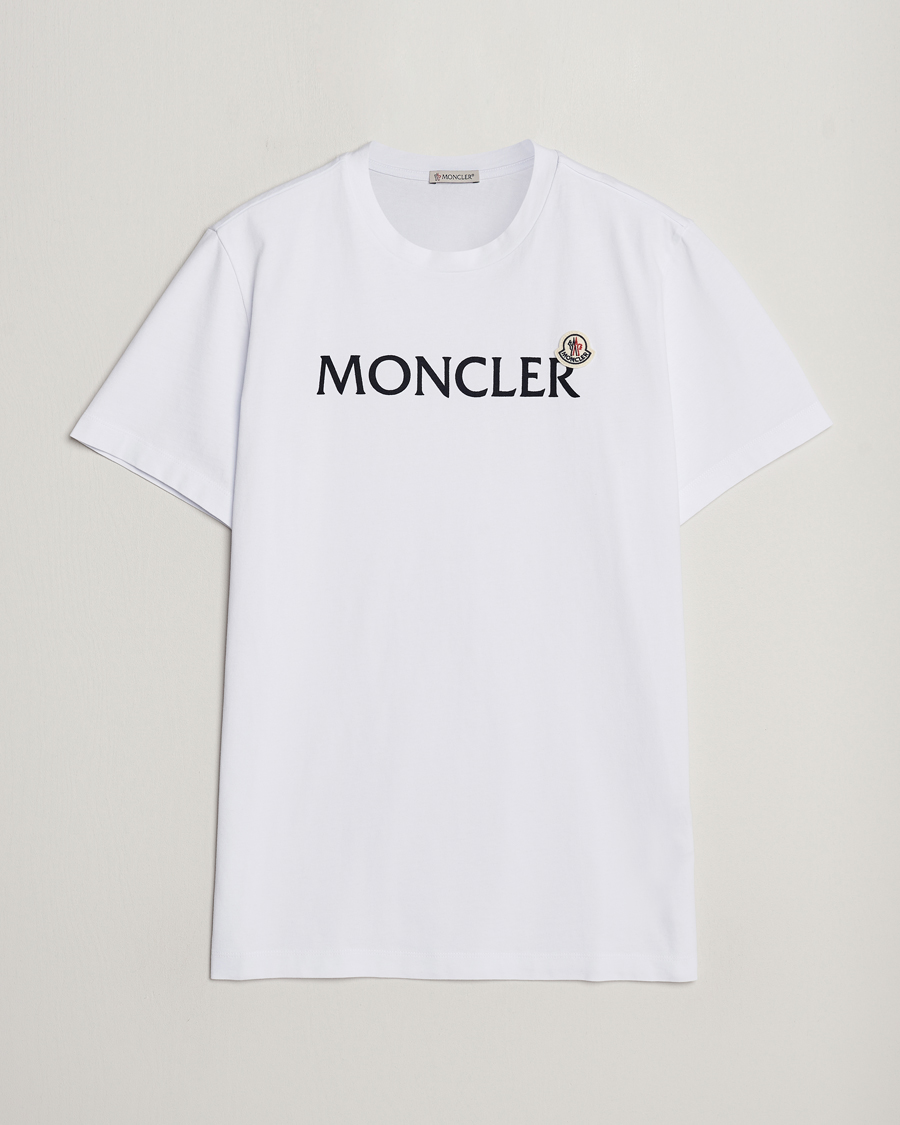 Herren | T-Shirts | Moncler | Lettering Logo T-Shirt White