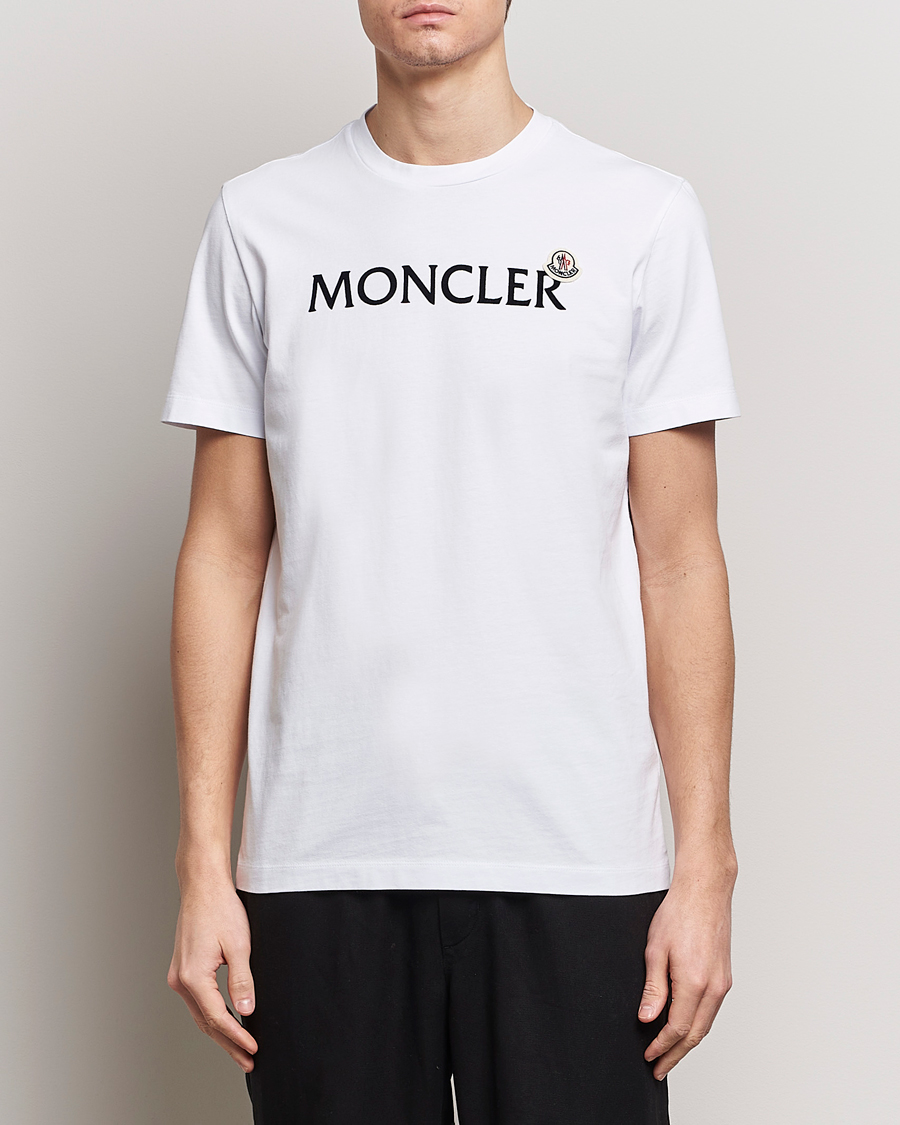 Herren | Moncler | Moncler | Lettering Logo T-Shirt White