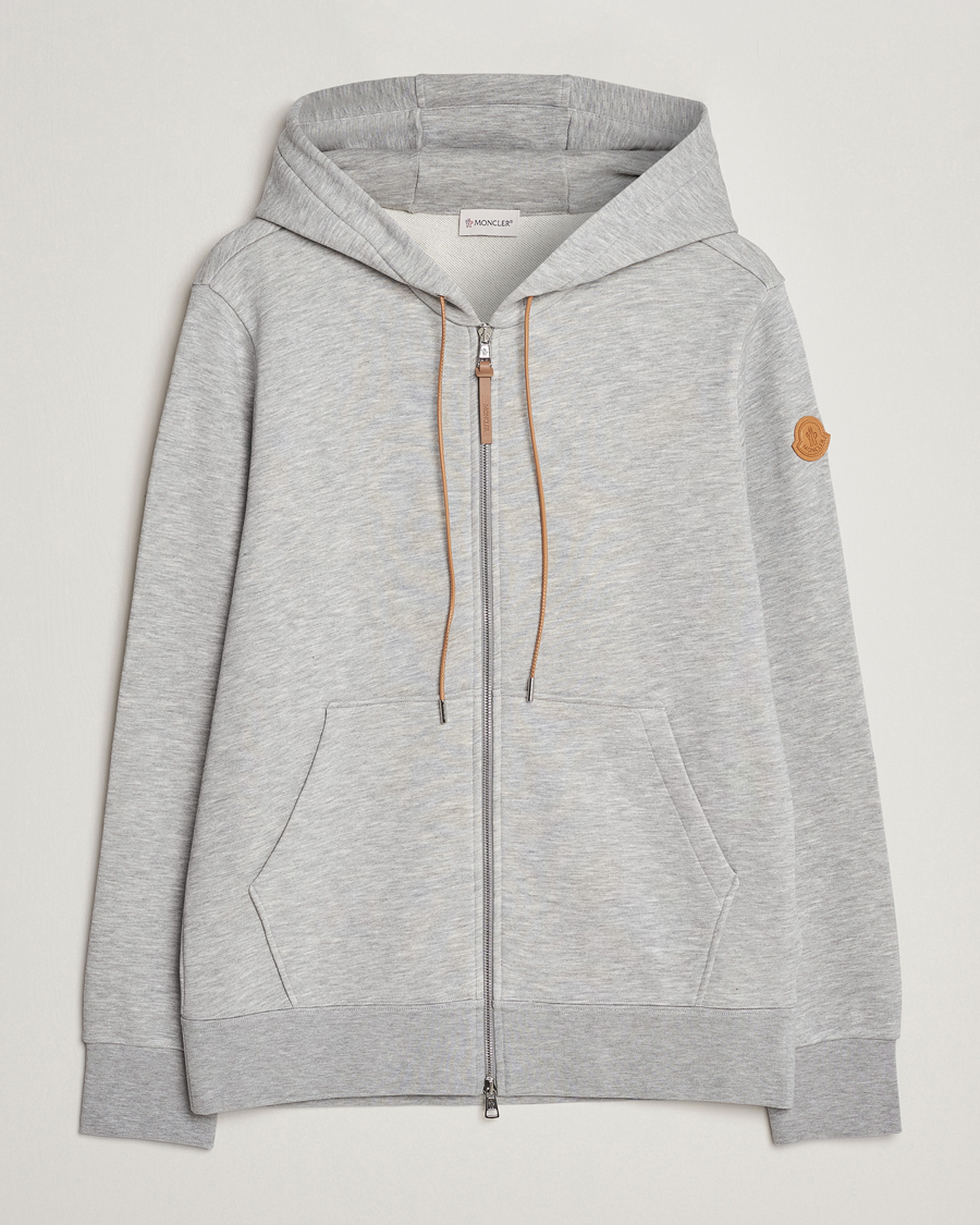 Herren | Pullover | Moncler | Full Zip Hoodie Light Grey