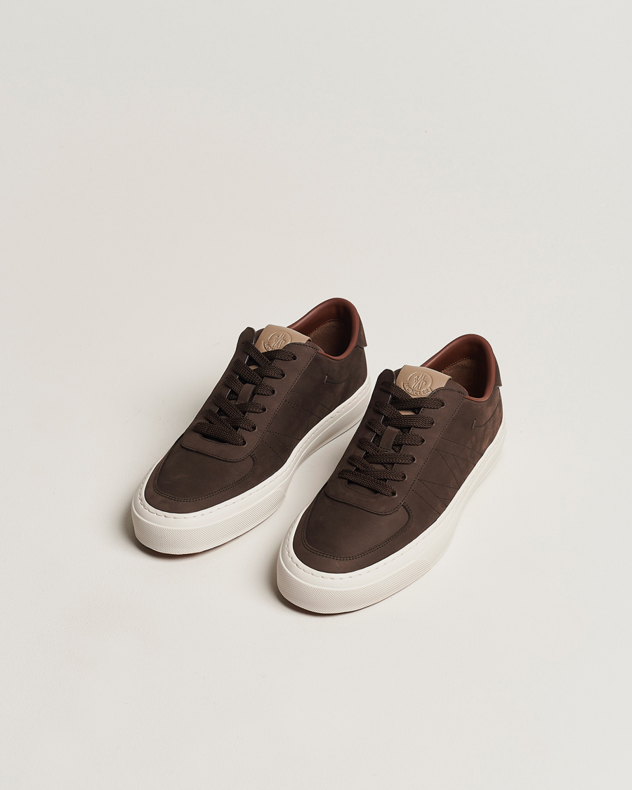Herren | Moncler Monclub Low Sneakers Dark Brown | Moncler | Monclub Low Sneakers Dark Brown