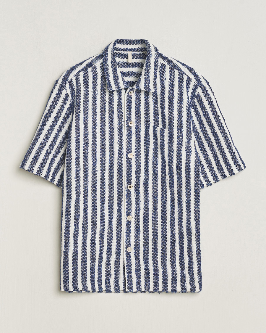 Herren | Hemden | Sunflower | Spacey Shirt Navy Stripe