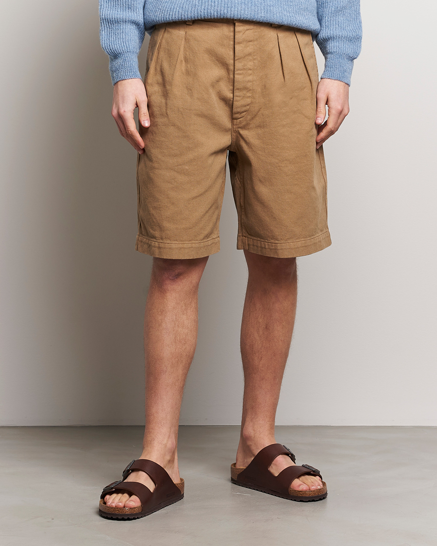 Herren | Shorts | Sunflower | Pleated Shorts Khaki