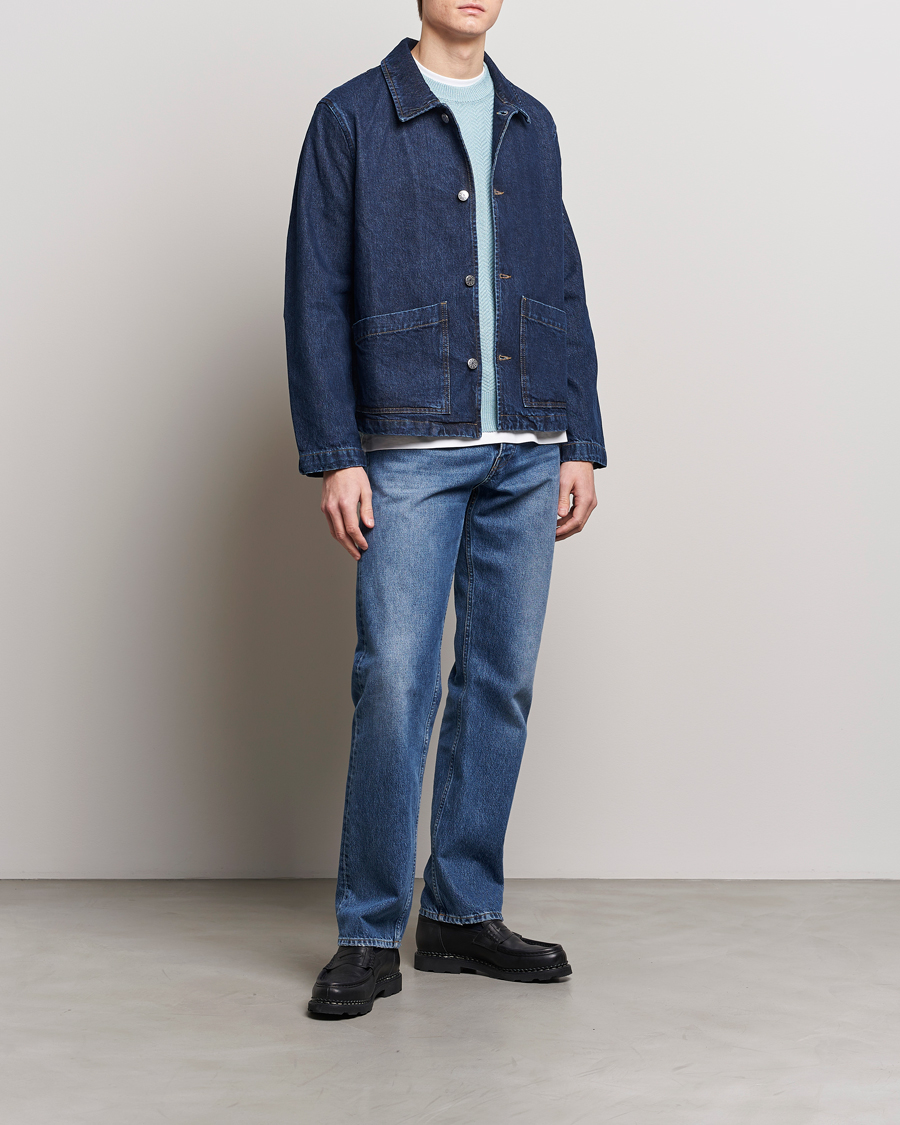 Herren | Jacken | Sunflower | Denim Worker Jacket Rinse Blue