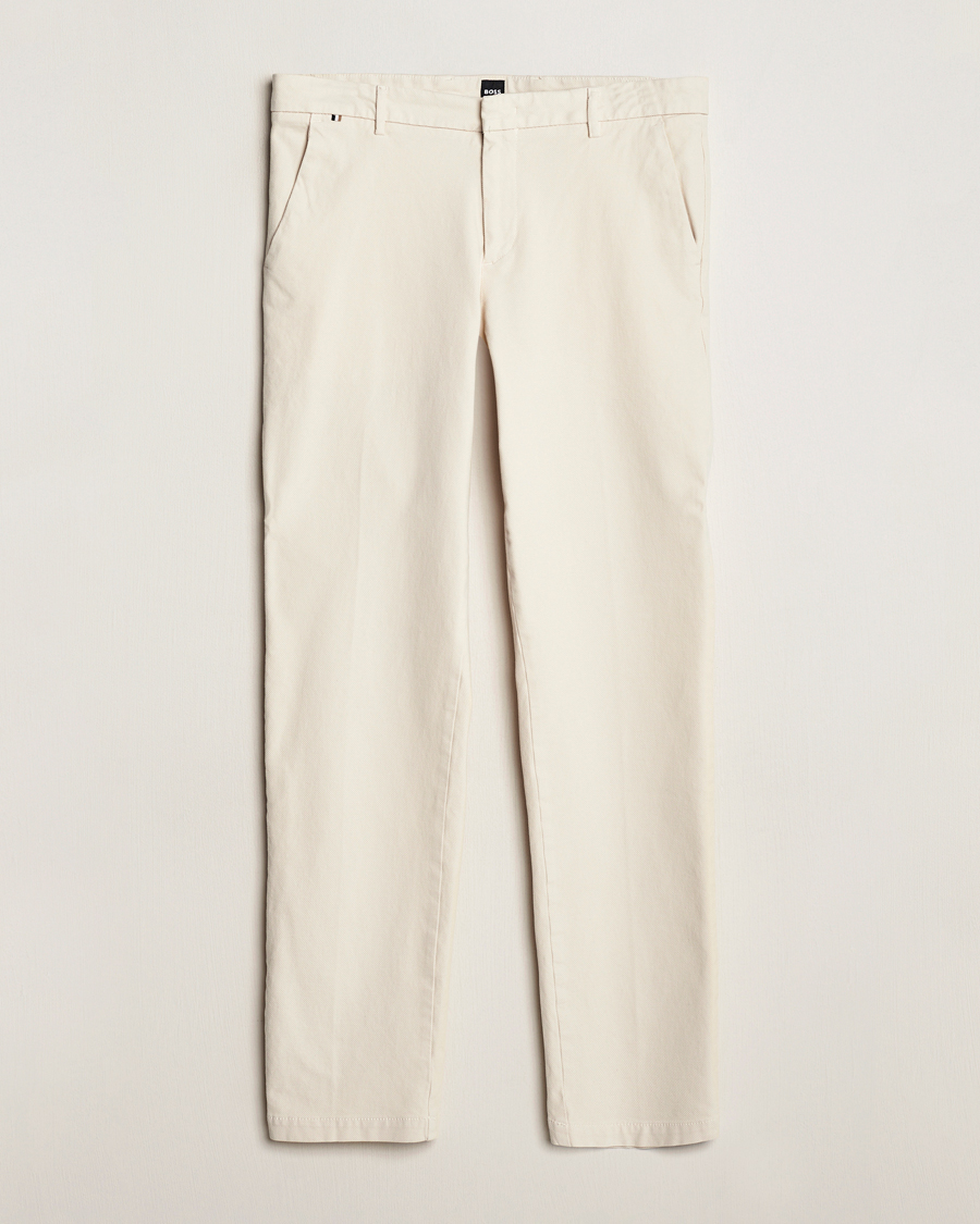 Herren | Hosen | BOSS BLACK | Kaito1 Cotton Chinos Open White