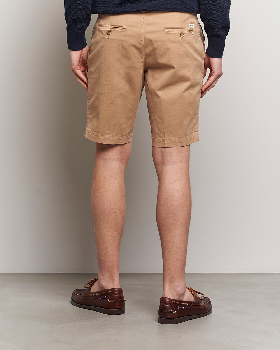 Herren | Shorts | BOSS BLACK | Slice Cotton Shorts Medium Beige